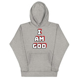 Unisex I AM GOD Black/White/Red Hoodie