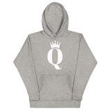 Unisex White Q Hoodie