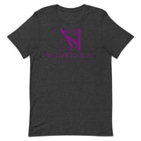Short-Sleeve Purple Logo Unisex T-Shirt