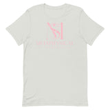 Short-Sleeve Pink Logo Unisex T-Shirt
