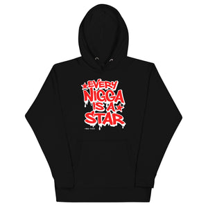 Every Nigga Is A Star Red/White Unisex Hoodie