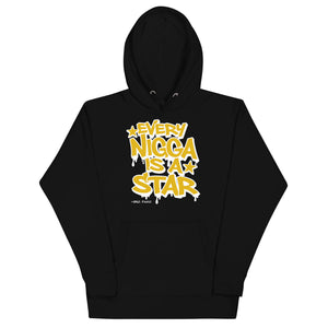 Every Nigga Is A Star Gold/White Unisex Hoodie