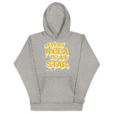 Every Nigga Is A Star Gold/White Unisex Hoodie