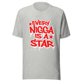 Every Nigga Is A Star Red/White Unisex t-shirt