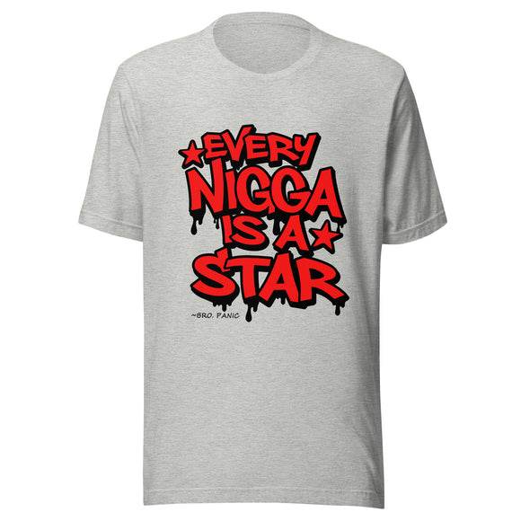 Every Nigga Is A Star Red/Black Unisex t-shirt