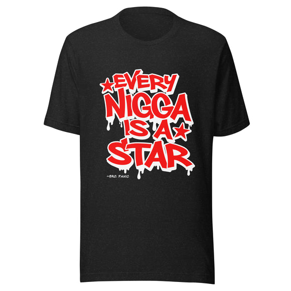 Every Nigga Is A Star Red/White Unisex t-shirt