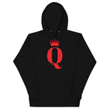 Unisex Red Q Hoodie