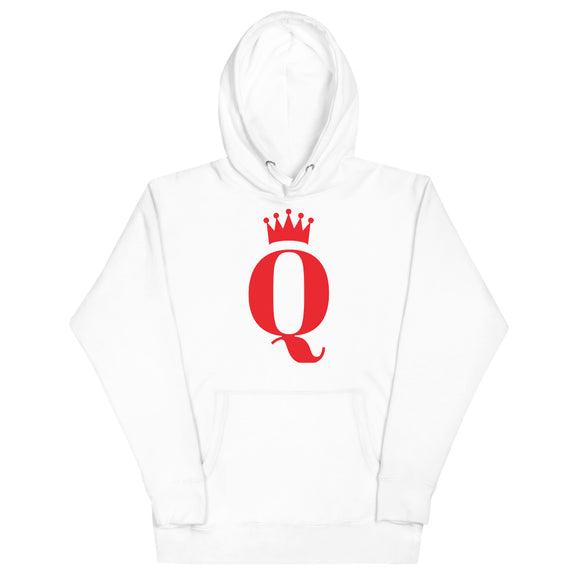 Unisex Red Q Hoodie