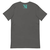 Short-Sleeve Turquoise Logo Unisex T-Shirt