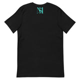 Short-Sleeve Turquoise Logo Unisex T-Shirt