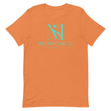 Short-Sleeve Turquoise Logo Unisex T-Shirt