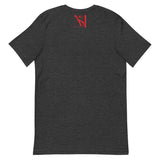 Short-Sleeve Red Logo Unisex T-Shirt