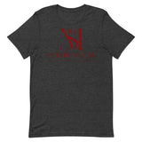 Short-Sleeve Maroon Logo Unisex T-Shirt