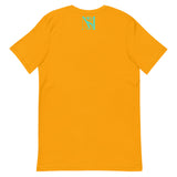 Short-Sleeve Turquoise Logo Unisex T-Shirt