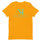 Short-Sleeve Turquoise Logo Unisex T-Shirt