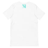 Short-Sleeve Turquoise Logo Unisex T-Shirt