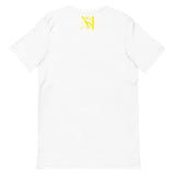 Short-Sleeve Yellow Logo Unisex T-Shirt