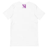 Short-Sleeve Purple Logo Unisex T-Shirt