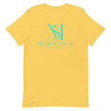 Short-Sleeve Turquoise Logo Unisex T-Shirt